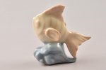 figurine, a fish, porcelain, Riga (Latvia), USSR, sculpture's work, Riga porcelain factory, molder -...