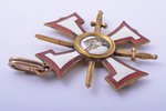 order, the Order of the Bearslayer, № 1139, 3rd class, Latvia, 20-30ies of 20th cent., traces of res...
