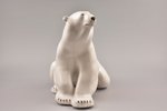 figurine, Polar Bear, USSR, LFZ - Lomonosov porcelain factory, molder - B.Y. Vorobyev, the 60-70ies...