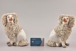 figurine, "Pair of dogs", porcelain, h 20 cm...