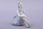 статуэтка, Балерина, фарфор, Рига (Латвия), СССР, Рижская фарфоровая фабрика, автор модели - Римма П...