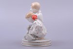 figurine, Children with doves, porcelain, Riga (Latvia), USSR, Riga porcelain factory, molder - S. B...