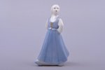 figurine, Folk dance (a Girl), porcelain, Riga (Latvia), Riga porcelain factory, molder - Beatrice K...