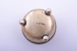 saltcellar, silver, 875 standard, 18.40 g, Ø 4.7 cm, the 20-30ties of 20th cent., Latvia...