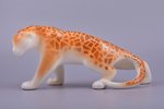 figurine, Leopard, faience, Riga (Latvia), USSR, Riga porcelain factory, molder - Aina Mellupe, the...