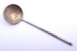 teaspoon, silver, made of 5 lats coin (1929), 36.40 g, 13.3 cm, the 20-30ties of 20th cent., Latvia...
