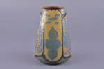 vase, ceramics, sculpture's work, shape by A. Sirotin, handpainted by A. Sirotin, Riga (Latvia), h 1...