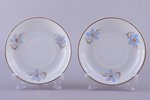 tea pair, with 2 saucers, porcelain, M.S. Kuznetsov manufactory, Riga (Latvia), 1934-1940, h (cup) 6...
