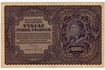 set of 5 banknotes, currency in the territory of Latvia, 1919, Poland, XF, UNC...