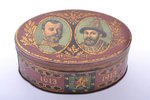 box, 300th Anniversary of Romanov Dynasty, sweets, metal, Russia, the beginning of the 20th cent., 5...