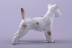 figurine, A Terrier, porcelain, Riga (Latvia), M.S. Kuznetsov manufactory, 1934-1937, h 6.4 cm...