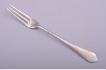fork, silver, 84 standard, 29.70 g, 18.1 cm, trading house of Bolin Factory, 1880-1890, Moscow, Russ...