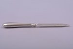 fish knife, silver, 84 standard, 60.50 g, 17.5 cm, by Mitrofanov Gerasim Alexeyevich, 1908-1917, Mos...