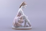 statuete, Jaunā balerīna, porcelāns, PSRS, LFZ - Lomonosova porcelāna rūpnīca, modeļa autors - A. Pa...