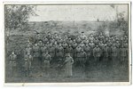 postcard, Krasnoyarsk, first hundred of the 1st Latvian battalion, Latvia, 20-30ties of 20th cent.,...
