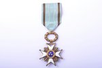 Орден Трёх Звёзд в футляре, 5-я степень, серебро, эмаль, 875 проба, Латвия, 20е годы 20го века, орде...