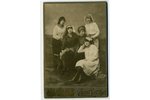 photography, on cardboard, women dressed in soldier and sailor uniforms, Russia, beginning of 20th c...