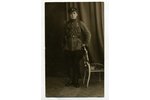 фотография, Латвийская армия, кавалер ордена Лачплесиса, Латвия, 20-30е годы 20-го века, 13,6x8,4 см...