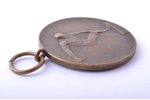 medaļa, Sacensības diska mešanā, bronza, Latvija, 45.7 x 40.5 mm...