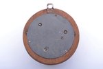 wall barometer, in Russian, wood, Ø 11.8 cm...
