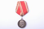 медаль, За усердие, Николай II, серебро, Российская Империя, начало 20-го века, 35.5 x 30.2 мм...