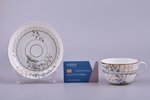 tea pair, porcelain, M.S. Kuznetsov manufactory, Riga (Latvia), Russia, the border of the 19th and t...