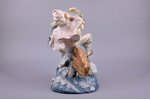 figurine, Ivanushka on horseback, porcelain, Riga (Latvia), sculpture's work, h 28 cm, restoration o...