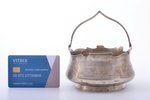 candy-bowl, silver, Russian Art Nouveau, 84 standard, 186.90 g, engraving, Ø 11.6 cm, by I.Prokofyev...