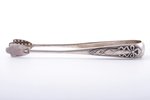 sugar tongs, silver, 875 standard, 42.50 g, 13.3 cm, the 20-30ties of 20th cent., Latvia...