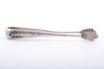 sugar tongs, silver, 875 standard, 42.50 g, 13.3 cm, the 20-30ties of 20th cent., Latvia...