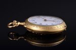 pocket watch, France, gold, 18 K standart, 19.86 g, 3.7 x 2.9 cm, Ø 29 mm...