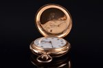 pocket watch, Switzerland, gold, 14 K standart, 32.79 g, 4.3 x 3.6 cm, Ø 36 mm...