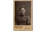 photography, soldier, on cardboard, Chevalier of LSB (Latviean Riflemen Battalion), Latvia, 8.4 x 5....