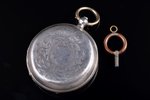 pocket watch, "W. Hirschowitz", Jurjew (Tartu), made to order, Russia, silver, 84, 875 standart, 82....
