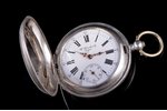 карманные часы, "W. Hirschowitz", Jurjew (Тарту), заказные, Российская империя, серебро, 84, 875 про...