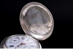 pocket watch, "W. Hirschowitz", Jurjew (Tartu), made to order, Russia, silver, 84, 875 standart, 82....