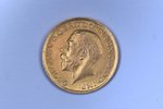 1 sovereign, 1918, S, gold, Great Britain, 8 g, Ø 22.3 mm, XF, VF...