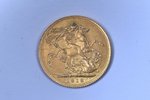 1 sovereign, 1918, S, gold, Great Britain, 8 g, Ø 22.3 mm, XF, VF...