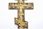krusts, Kristus Krustā Sišana, vara sakausējuma, 2-krāsu emalja, Krievijas impērija, 19. un 20. gads...