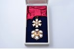 Baltās zvaigznes ordenis, 1. pakāpe, Igaunija, 20.gs. 90-ie gadi, futlārī...