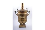 samovar, Europe, 52.5 cm, weight 4600 g, the base is pressed in, with a crack...