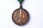 медаль, Aizsargi (Защитники), За усердие, Латвия, 20е-30е годы 20го века, 32.4 x 28.2 мм...