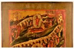 icon, The Resurrection of Christ and Descent into Hades; painted on gold, board, painting, guilding,...