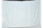 tablecloth from yacht "Standart", in the center of the tablecloth there is a woven image of a two-he...