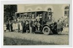fotogrāfija, Ekskursijas autobus, Latvija, 20. gs. 20-30tie g., 13,3x8,6 cm...