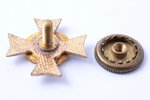 miniature badge, Latvian war invalids' alliance (LKIA), emigration, 19 x 19.5 mm...