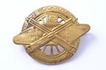погон, петличный знак, Автотанковый полк, бронза, Латвия, 20е-30е годы 20го века, 27.6 x 36.5 мм...