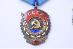set, 2 Orders of the Red Banner of Labour, № 598027, № 620442, USSR...