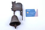 дверной колокольчик, "Кошка", металл, Европа(?), h 17 см, вес 587.40 г...