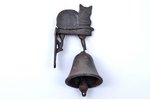 дверной колокольчик, "Кошка", металл, Европа(?), h 17 см, вес 587.40 г...